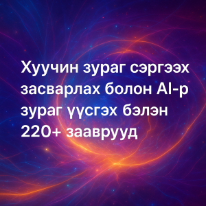 Шууд ашиглахад бэлэн AI багц: 220+ заавар
